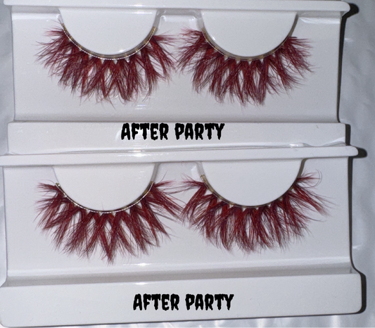 After Party ❤️🕷️ — 15mm Edgy Red Wispy Lashes