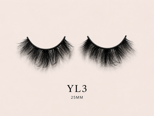 YL3 — 15mm Natural Wispy 3D Mink Lashes
