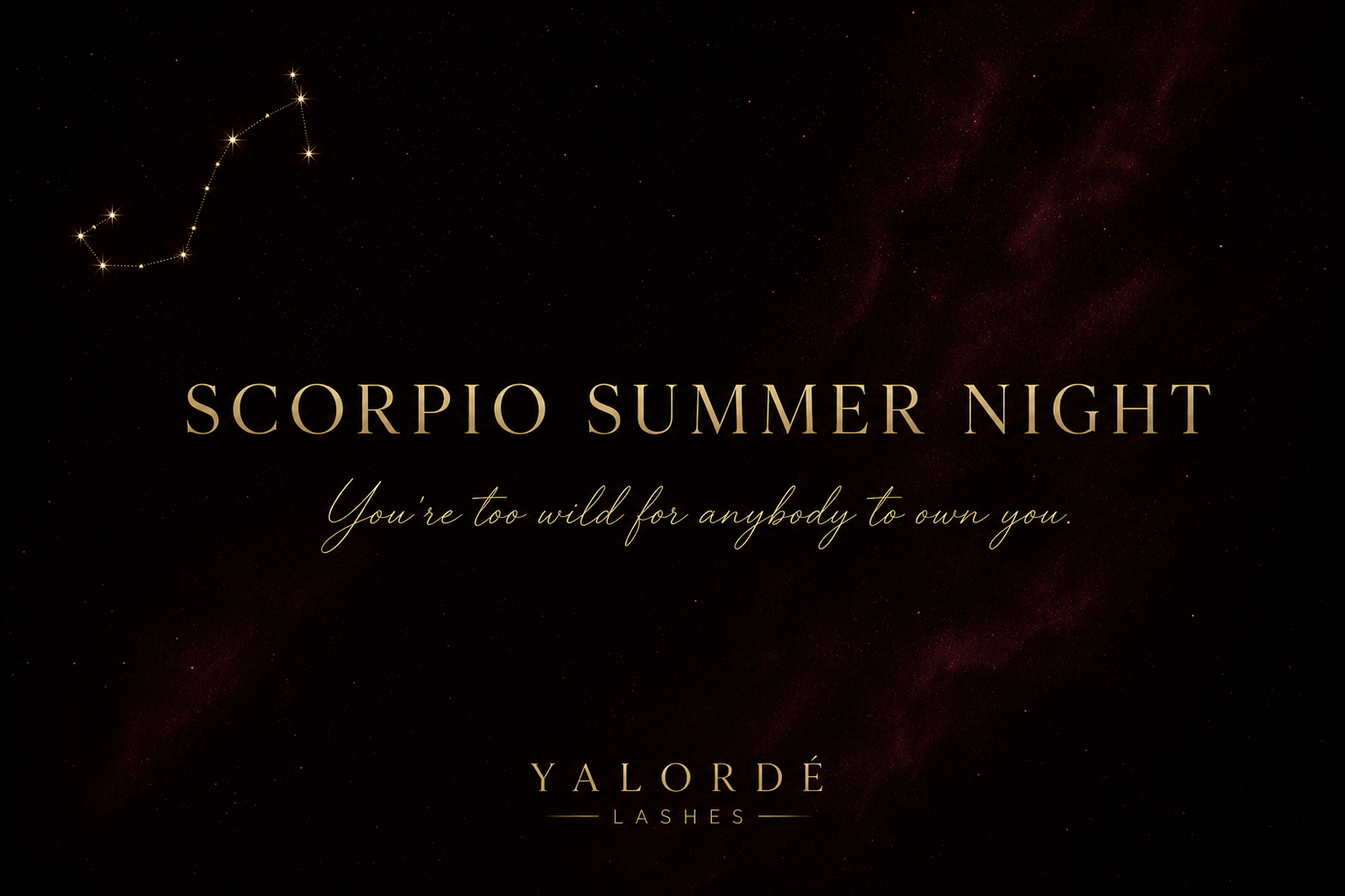 𖤓 Scorpio Summer Night 𖤓