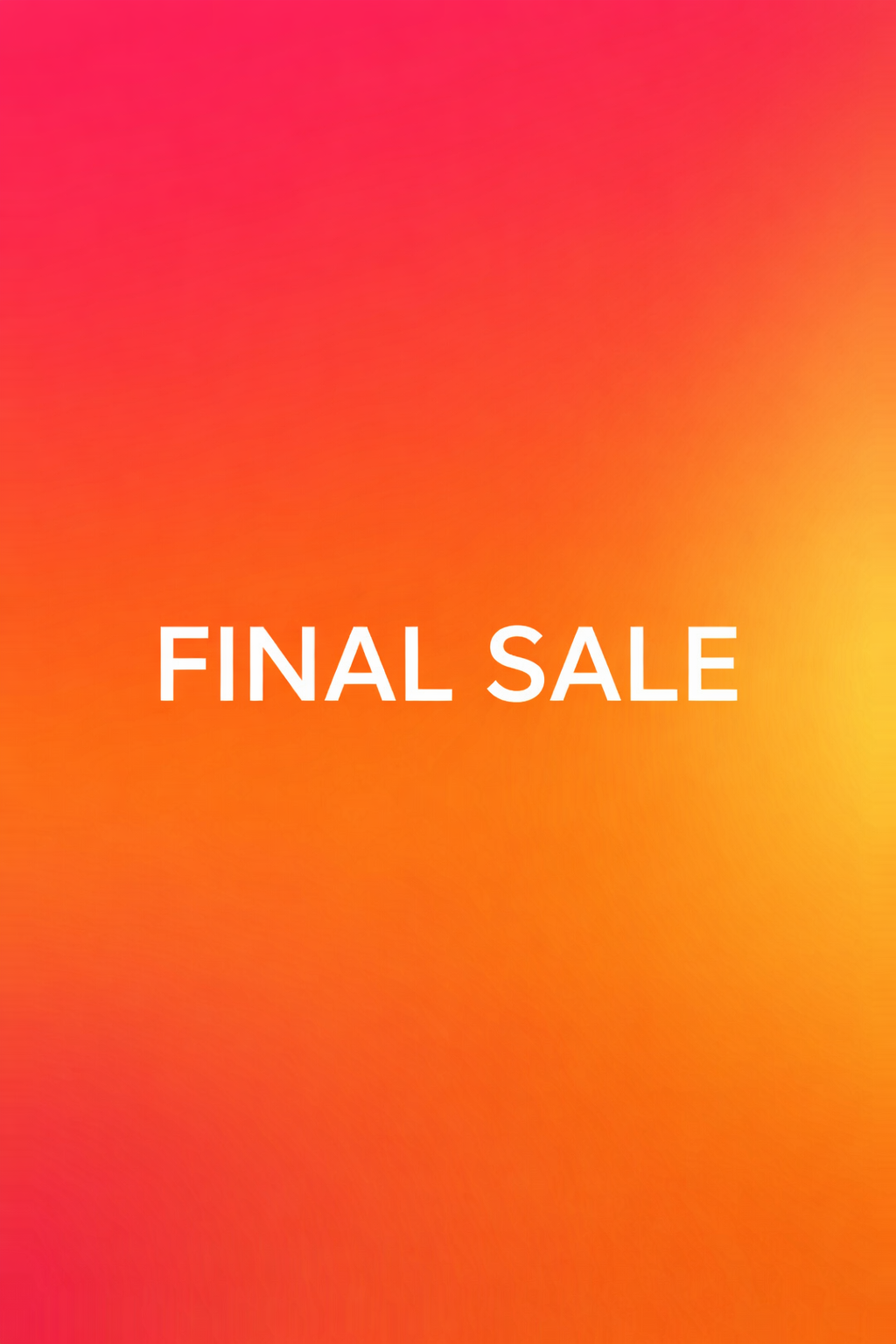 Final Sale
