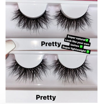 Pretty — 15mm Soft Glam 3D Mink Lashes