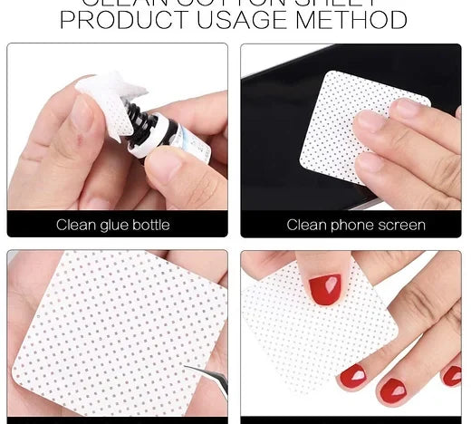 Eyelash glue cleaning cotton 50pc -DISCONTINUED🔜 - Yalordelashesllc