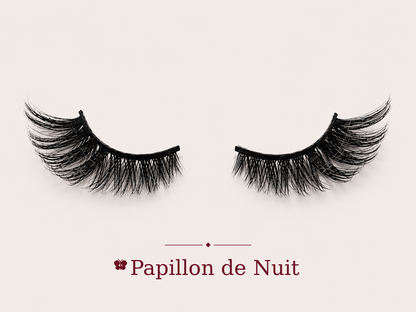 🖤 Papillon de Nuit — 15mm Wispy Cat-Eye Lashes