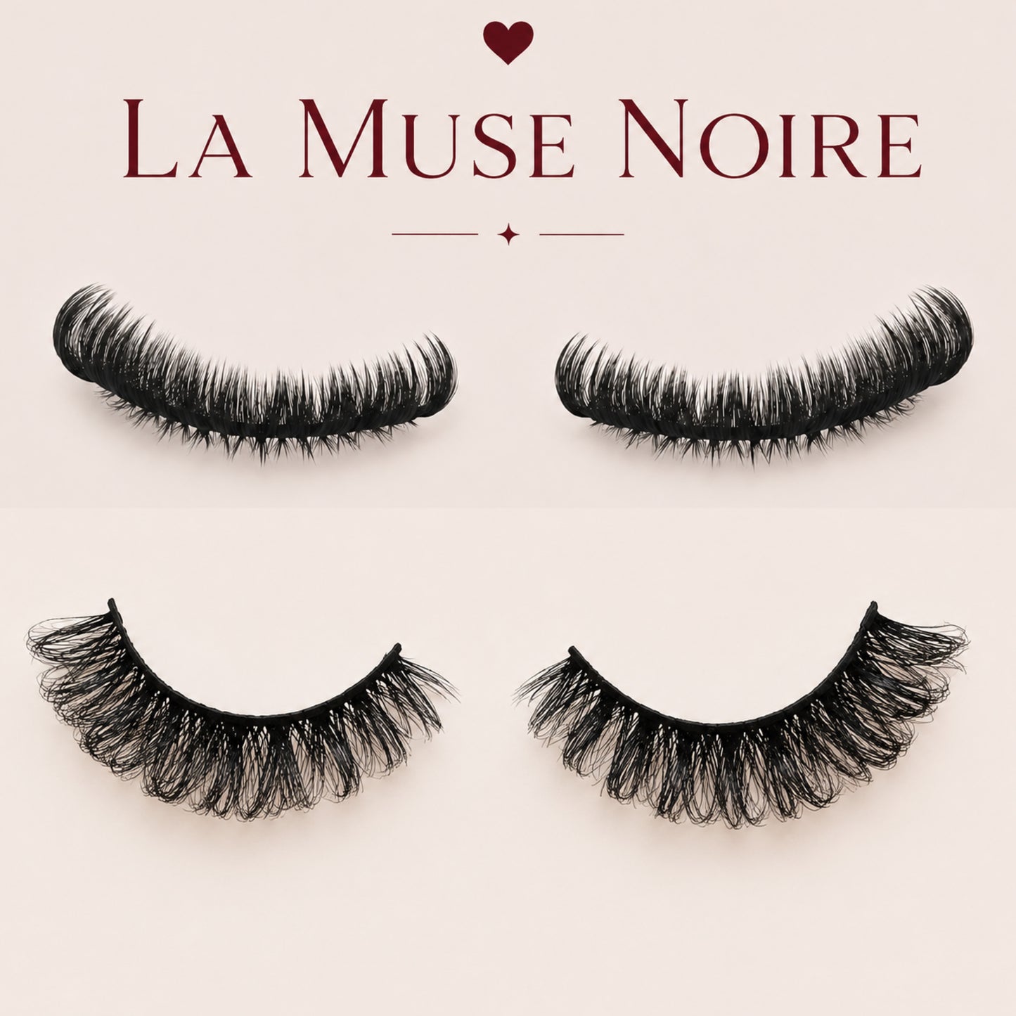 🖤La Muse Noire — 15mm Wispy Extension-Look Lashes