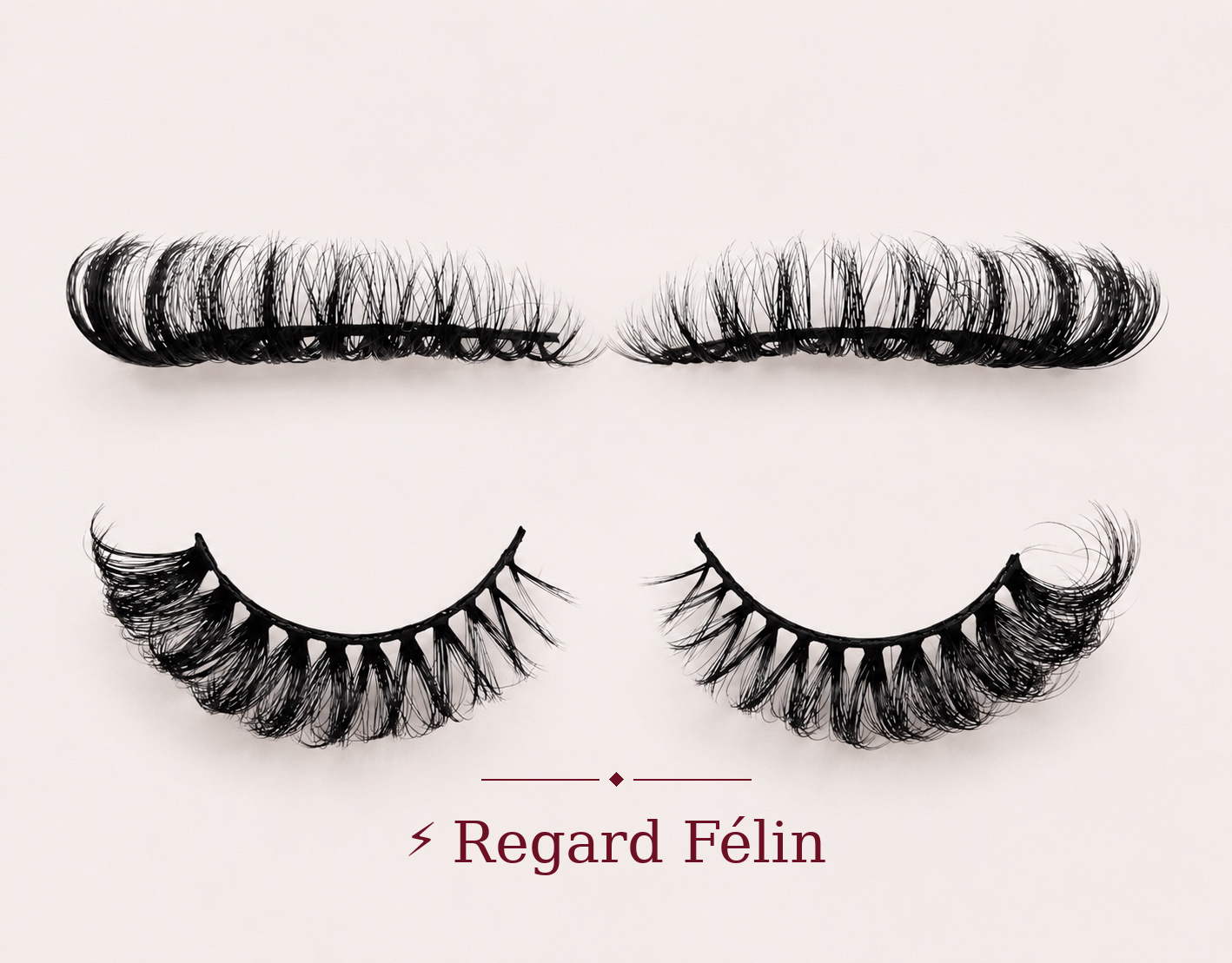 ⚡ Regard Félin — 8-16mm Soft Wispy Cat-Eye Lashes
