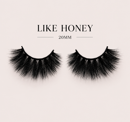 Like Honey — 18mm Bold Dramatic Faux Mink Lashes