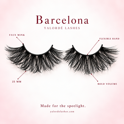 Barcelona — 25mm Bold Dramatic Faux Mink Lashes
