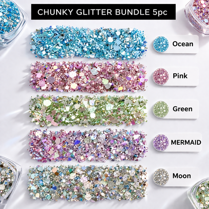 Chunky Glitter Bundle – 5pc Set