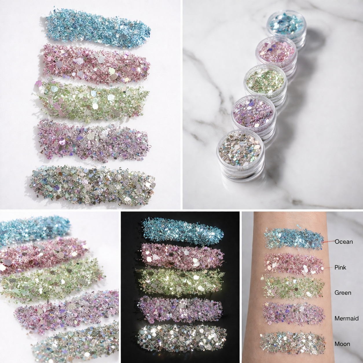 Chunky Glitter Bundle – 5pc Set